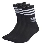 x3 Pares de calcetines negros para hombre Adidas Crew Sock barato