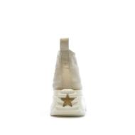 Baskets Crème Femme Converse Run Star Hike Hi Papyrus vue 3