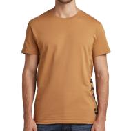 T-shirt Marron Homme G-Star Raw Side Stencil pas cher