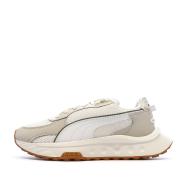 Beige/Weiße Laufschuhe für Damen von Puma: Wild Rider Futurism günstig