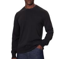Pull Noir Homme Calvin Klein Jeans Ls Supima pas cher
