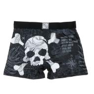 Boxer Noir/Blanc Homme Freegun Skull Rock vue 2