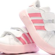 Baskets Roses Bébé Fille Adidas Grand Court 2.0 vue 7