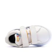 Baskets Blanches Enfant Adidas Coco Grand Court vue 4