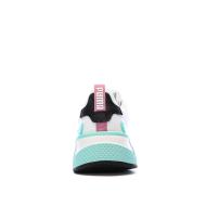 Basket Blanche/Roses/Turquoises Femme Puma R78 Disrupt vue 3
