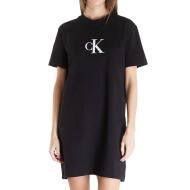 Robe Noire Femme Calvin Klein Jeans Satin pas cher