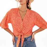 Blouse Orange Femme Freeman Porter Boxina Ixia pas cher