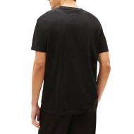 T-Shirt Noir Homme Tommy Hilfiger Reg Linearss vue 2