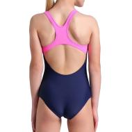 Maillot de bain Marine/Rose Fille Arena Trick vue 2