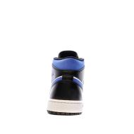 Baskets Noir/Bleu Homme Nike Air Jordan 1 Mid vue 3