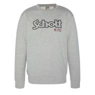 Sweat Gris Homme Schott Vintage pas cher