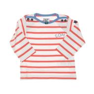 T-Shirt Blanc/Rose Garçon EOM Eloris pas cher