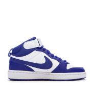 Baskets Blanches/Bleu Femme Nike Court Borough Mid 2 vue 2