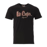 T-shirt Noir Homme Lee Cooper Oblix pas cher