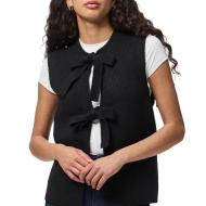 Gilet Noir Femme Pieces Silly pas cher