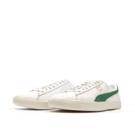 Baskets Blanches/Vertes Homme Puma Clyde Base vue 6