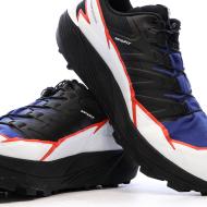 Chaussures de Trail Noir/Blanc/Bleu Homme Salomon Thundercross vue 7