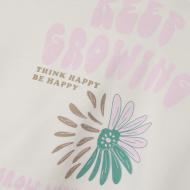 Sweat Blanc/Rose Fille Name it Juka vue 3
