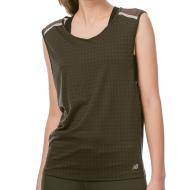 Débardeur de sport Kaki Femme New Balance SM pas cher