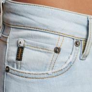 Jean Skinny Bleu Clair Femme Superdry Vintage Rise vue 3