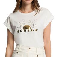 T-shirt Blanc Femme Morgan DSUNSET pas cher