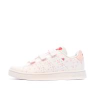 Baskets Blanche/Rose Adidas Advantage Cf C pas cher