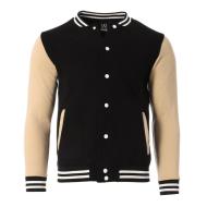 Veste Noir/Beige Homme Just Emporio Teddy pas cher