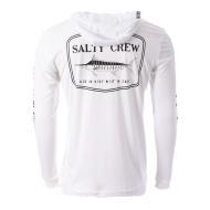 T-shirt Manches Longues Blanc Homme Salty Crew Stealth Hood vue 2