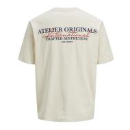 T-Shirt Beige Garçon Jack & Jones Slington vue 2