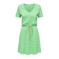 Robe à Rayure Vert Femme ONLY 15320317 pas cher