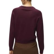 Pull Prune Femme Vero Moda Happy Button vue 2