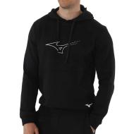 Sweat à Capuche Noir Homme Mizuno Athletic pas cher