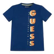 T-shirt Bleu Garçon Guess L3GI00 vue 2