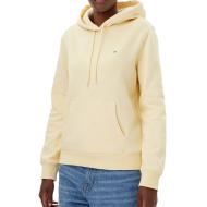 Sweat à Capuche Jaune Femme Tommy Hilfiger Flag pas cher
