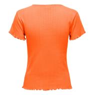 T-shirt Orange Femme JDY Salsa Life vue 2