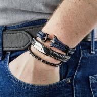 Bracelet Noir/Acier Homme Geographical Norway 315020 vue 2