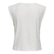 T-Shirt Blanc Femme JDY Cathinka 15347439 vue 2
