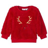 Sweat polaire Rouge Fille Name It Teddy pas cher