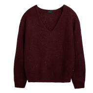 Pull Bordeaux Femme Teddy Smith Keith pas cher