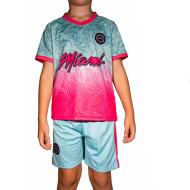 Ensemble Turquoise/Rose Enfant Sport Zone Miami pas cher