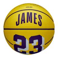 Ballon de Basketball Jaune Wilson Lebron James pas cher