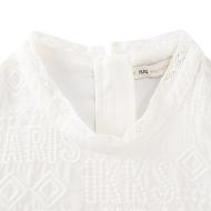 Blouse Blanche Fille IKKS Dentelle vue 3