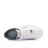 Baskets Blanc/Gris Femme Puma Carina 3.0 Luxe vue 4