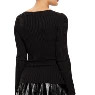 Pull Noir Femme Morgan MGANZA vue 2