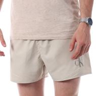 Short de Bain Gris Homme Calvin Klein Jeans Drawstring pas cher