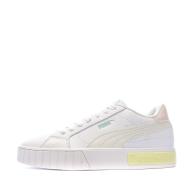 Baskets Blanche/Jaune Femme Puma Cali Star pas cher