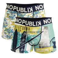 X2 Boxers Bleu Garçon No PublikSurf pas cher