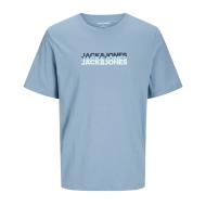 T-Shirt Bleu Homme Jack & Jones Cyber pas cher