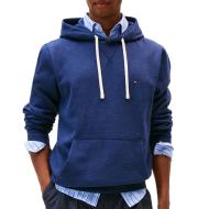 Sweat à Capuche Bleu Foncé Homme Tommy Hilfiger Seasonal Fleece pas cher
