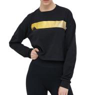 T-shirt Manches Longues Noir/Doré Femme Superdry Mountain pas cher